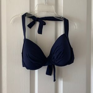Navy blue bikini top